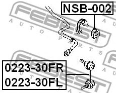 FEBEST NSB-002 Stabiliser Mounting